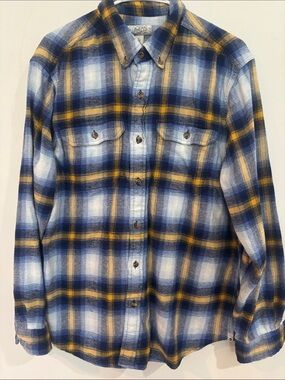 Ocean Coast Men's Blue & Yellow Plaid Button-Down Shirt